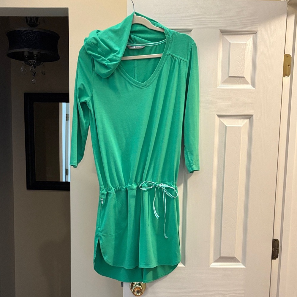 The North Face Women's Teal Green Swim Coverup Hooded Tunic